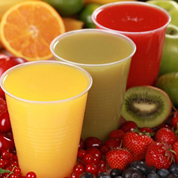 Frozen concentrated juices and cream